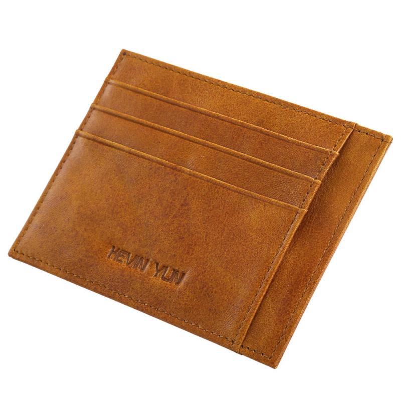 Slim Men Card Holder Leather Men Credit Card Case Wallet