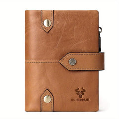 RFID Leather Man Wallet Bifold Zip Coin Purse Clutches