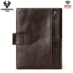 RFID Leather Man Wallet Bifold Zip Coin Purse Clutches