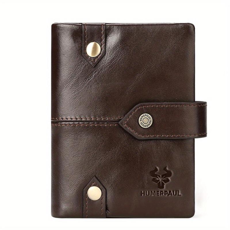 RFID Leather Man Wallet Bifold Zip Coin Purse Clutches