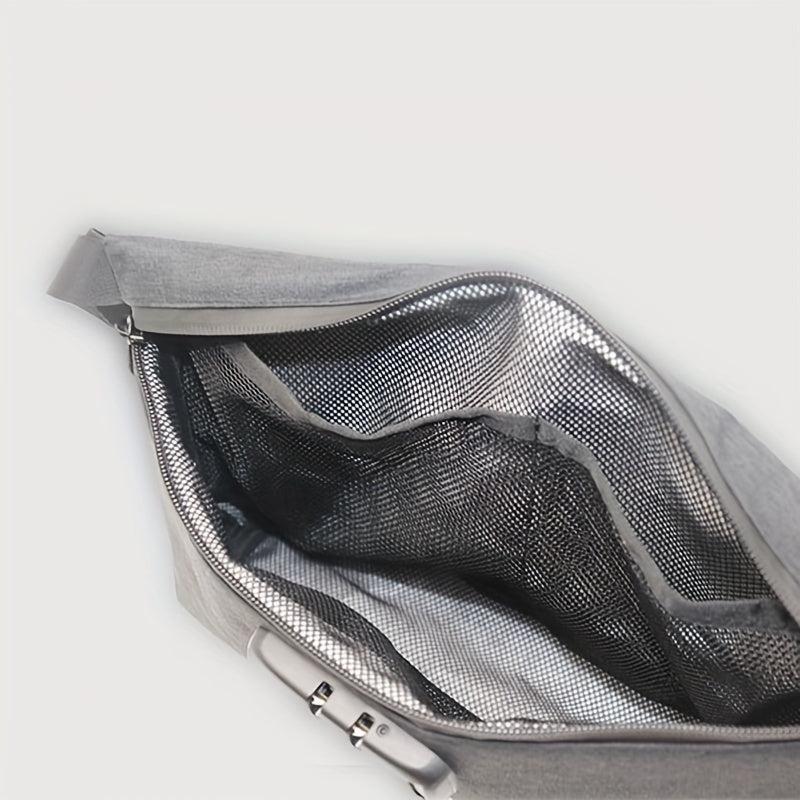 Smell Proof Bag Case Storage Bag with Password Lock for Travel Business Trip