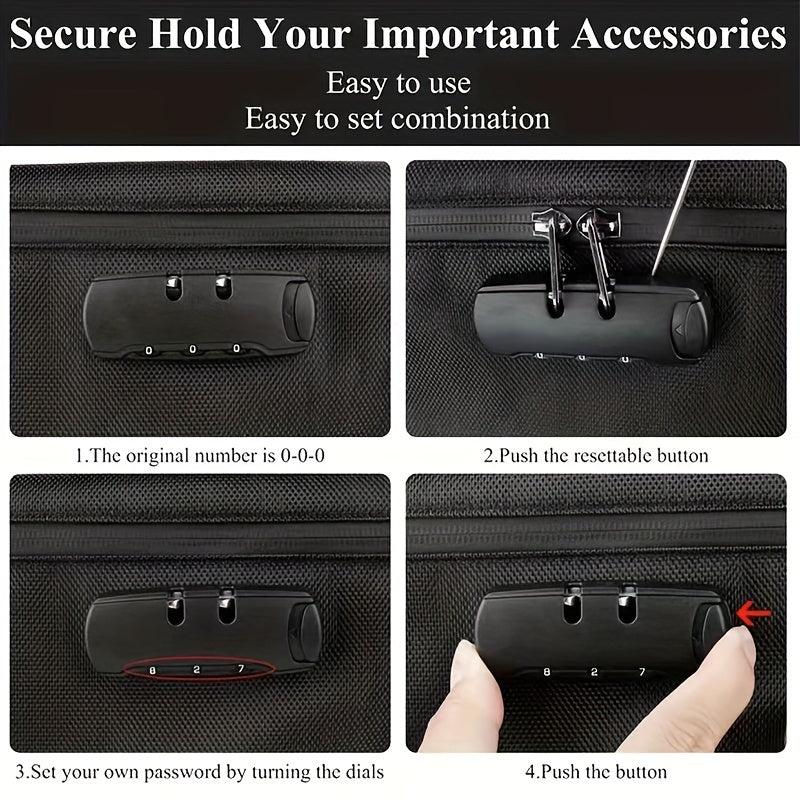 Smell Proof Bag Case Storage Bag with Password Lock for Travel Business Trip