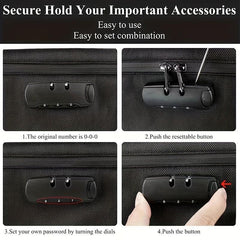 Smell Proof Bag Case Storage Bag with Password Lock for Travel Business Trip