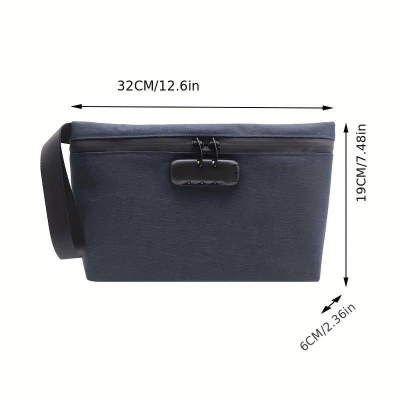 Smell Proof Bag Case Storage Bag with Password Lock for Travel Business Trip