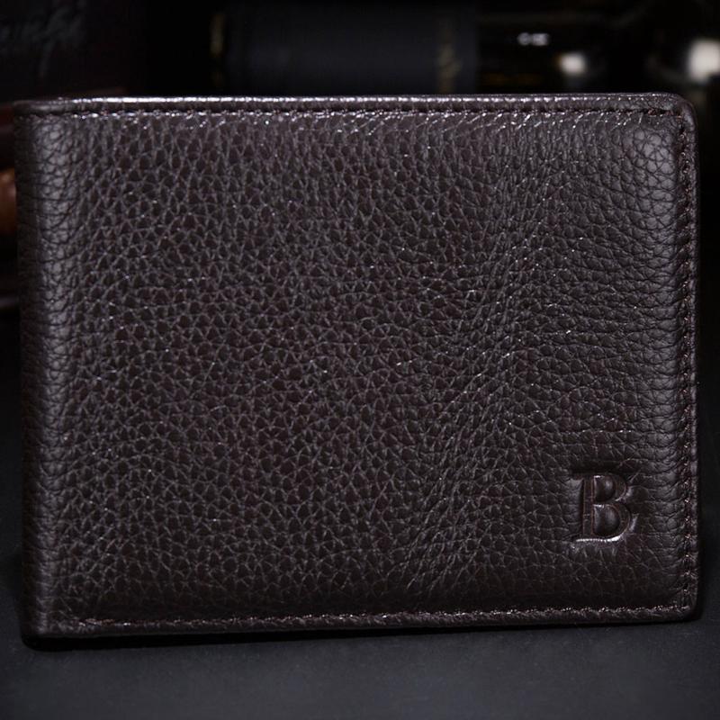 Men's PU Leather Wallet Card Holder