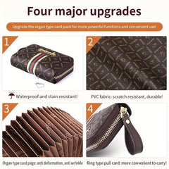 Men Wallet Large Capacity Card Holder With Multiple Card Slots