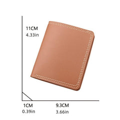 Men's Slim Mini Leather Wallet For Driver's