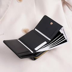 Men's Leather Zipper Handbag Clutch Large Capacity Wallet