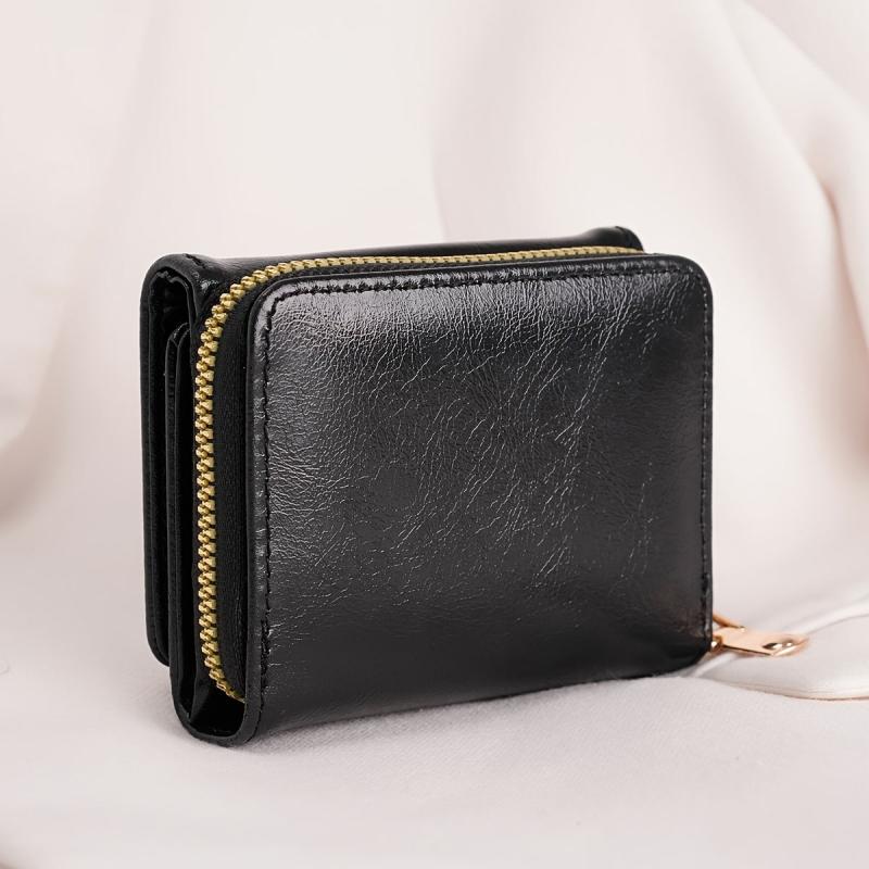Men's Leather Zipper Handbag Clutch Large Capacity Wallet