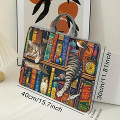 Asleep Kitten Pattern Laptop Bag Soft Protective Cover 38.1cm Soft Case Sleeve