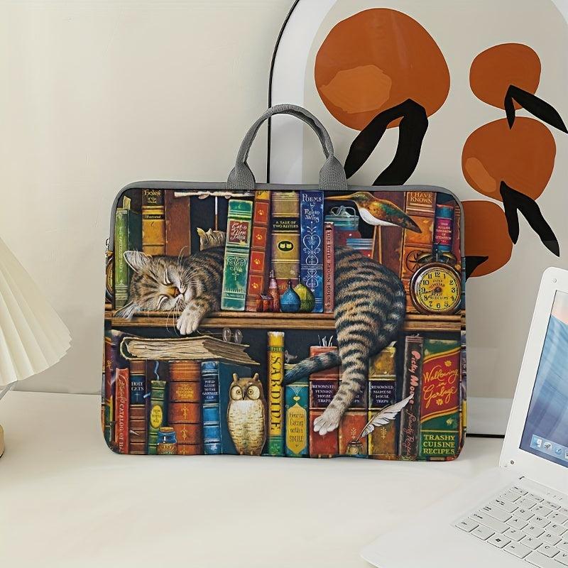 Asleep Kitten Pattern Laptop Bag Soft Protective Cover 38.1cm Soft Case Sleeve