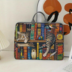 Asleep Kitten Pattern Laptop Bag Soft Protective Cover 38.1cm Soft Case Sleeve