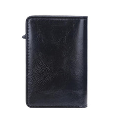 Men's Automatic RFID Card Holder Anti-theft Brush Aluminum Alloy