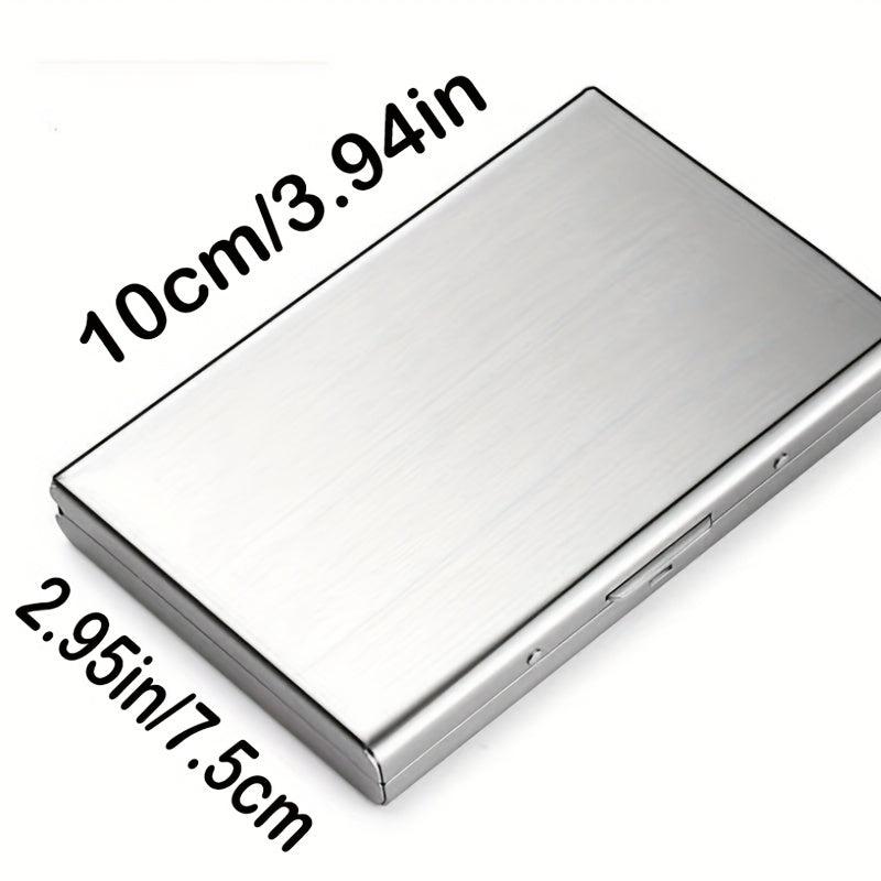 Metal Card Holder Anti Theft Stainless Steel Men Women Card Box