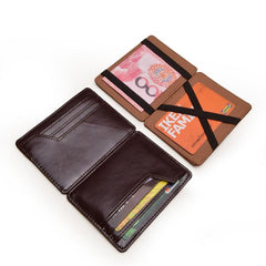 Men's Slim Business PU Leather Card Holder Coin Purse