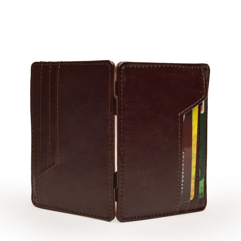 Men's Slim Business PU Leather Card Holder Coin Purse