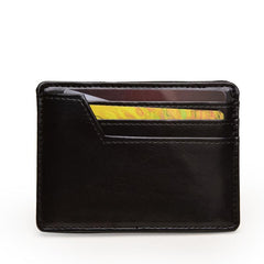 Men's Slim Business PU Leather Card Holder Coin Purse