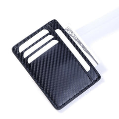 Men's Carbon Fiber Card Bag Business Credit Card Holder