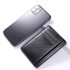 Men's Carbon Fiber Card Bag Business Credit Card Holder