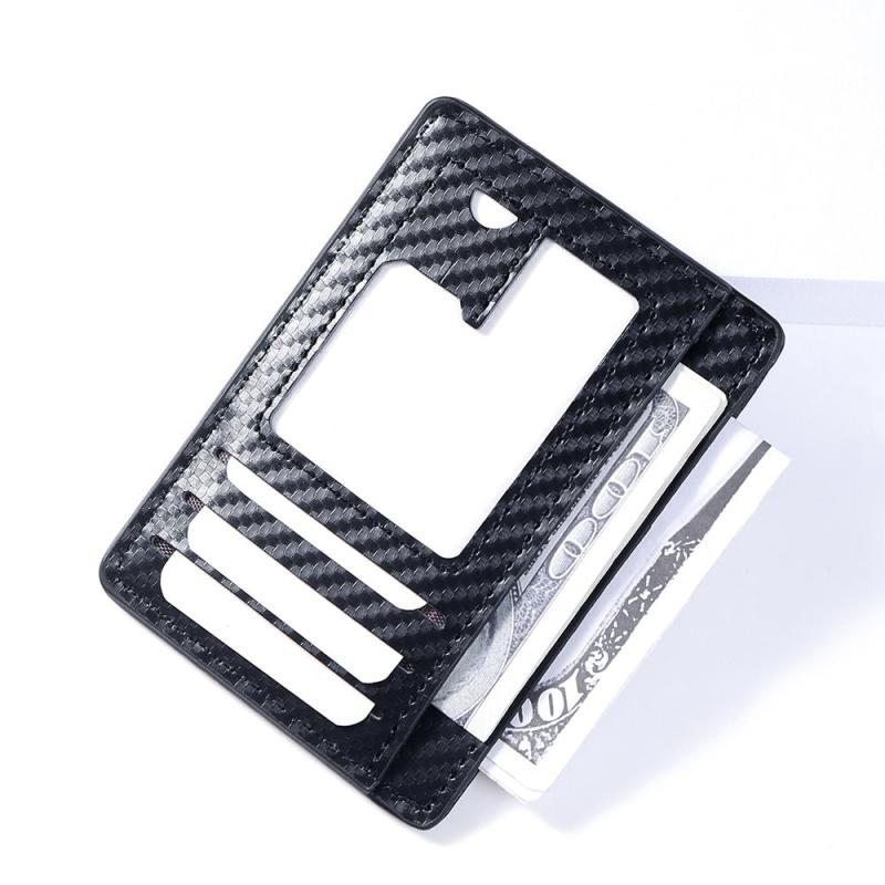 Men's Carbon Fiber Card Bag Business Credit Card Holder