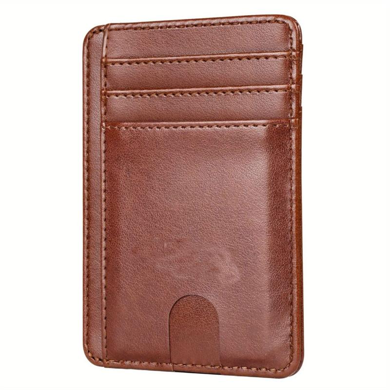 Men's Minimalist Wallet Slim Wallet Credit Card Holder Wallet