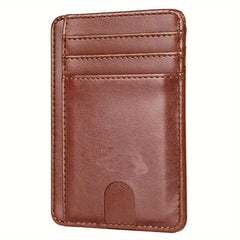 Men's Minimalist Wallet Slim Wallet Credit Card Holder Wallet