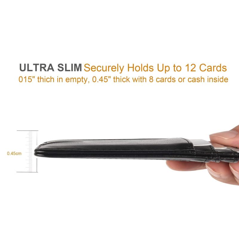 Men's Minimalist Wallet Slim Wallet Credit Card Holder Wallet