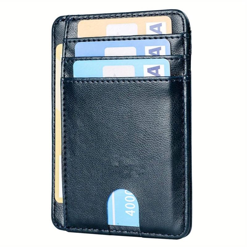 Men's Minimalist Wallet Slim Wallet Credit Card Holder Wallet
