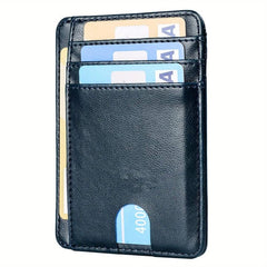 Men's Minimalist Wallet Slim Wallet Credit Card Holder Wallet