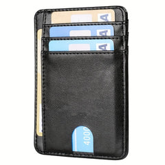 Men's Minimalist Wallet Slim Wallet Credit Card Holder Wallet