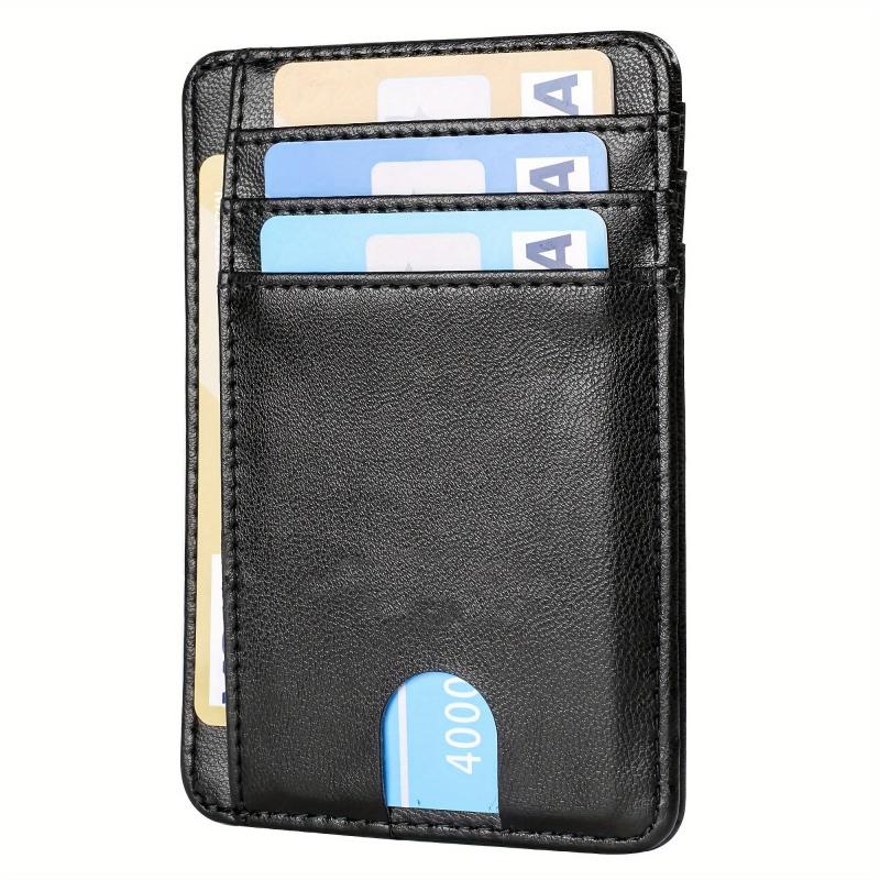 Men's Minimalist Wallet Slim Wallet Credit Card Holder Wallet