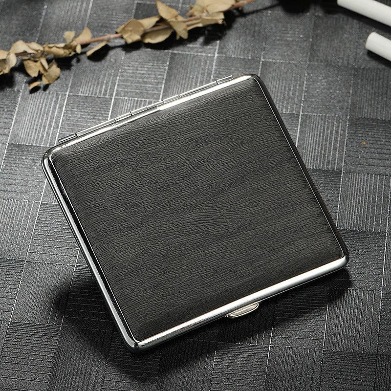 PU Leather Cigarette Box Stainless Steel Card Box