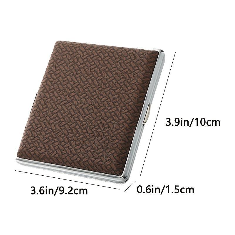 PU Leather Cigarette Box Stainless Steel Card Box