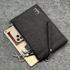 Men's Casual Clutch Bag Large Capacity Zipper Wrist Bag