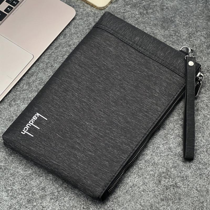 Men's Casual Clutch Bag Large Capacity Zipper Wrist Bag