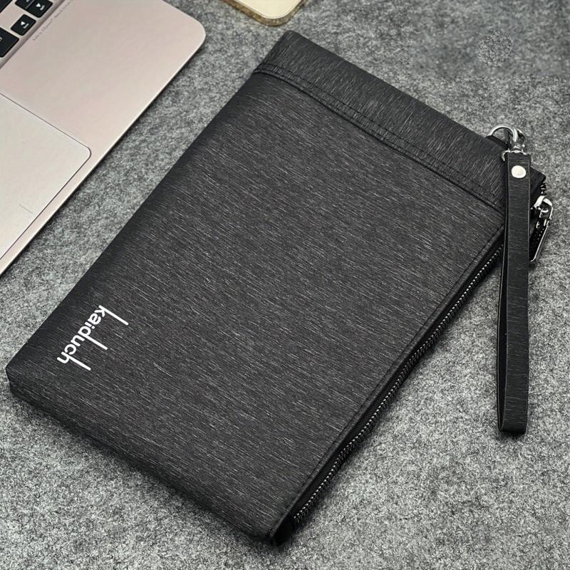 Men's Casual Clutch Bag Large Capacity Zipper Wrist Bag