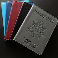 Passport Protective Cover PU Leather Holder