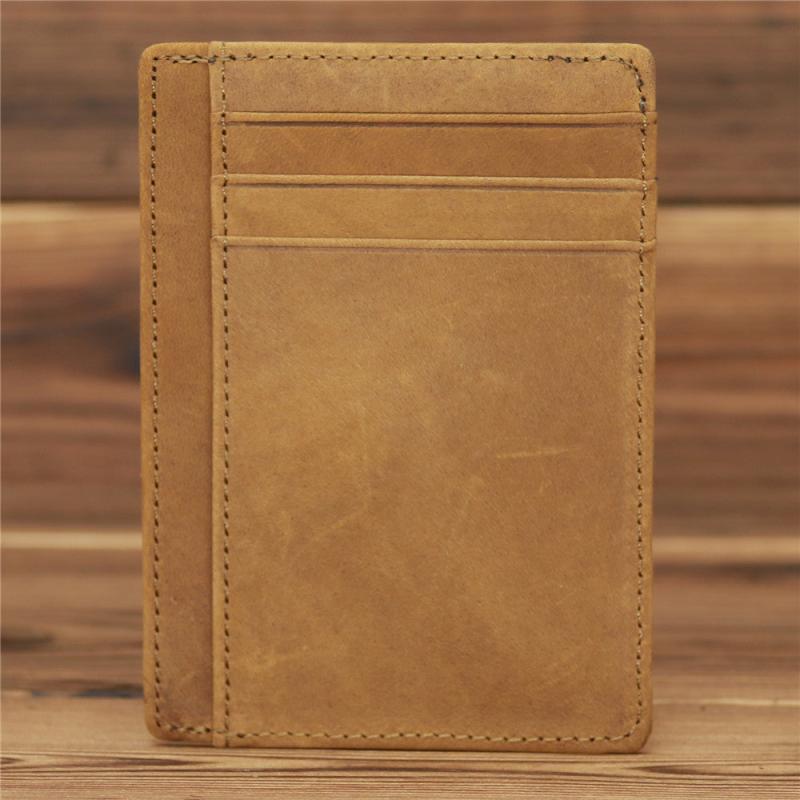 Men's Minimalist Leather Card Holder Wallet