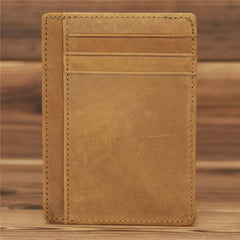 Men's Minimalist Leather Card Holder Wallet