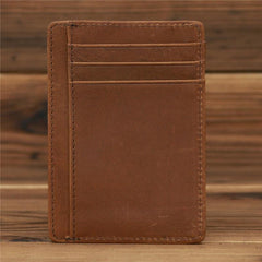 Men's Minimalist Leather Card Holder Wallet
