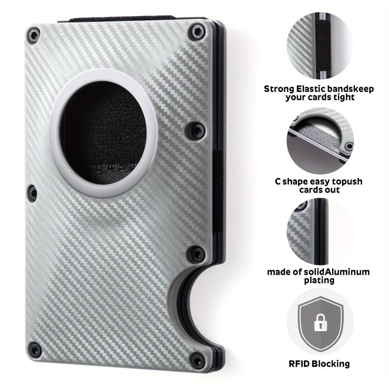 Men's Card Holder AirTag Holder RFID Blocking Slim Credit Card Holder
