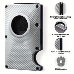 Men's Card Holder AirTag Holder RFID Blocking Slim Credit Card Holder