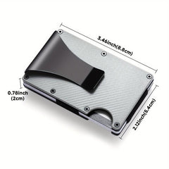 Men's Card Holder AirTag Holder RFID Blocking Slim Credit Card Holder