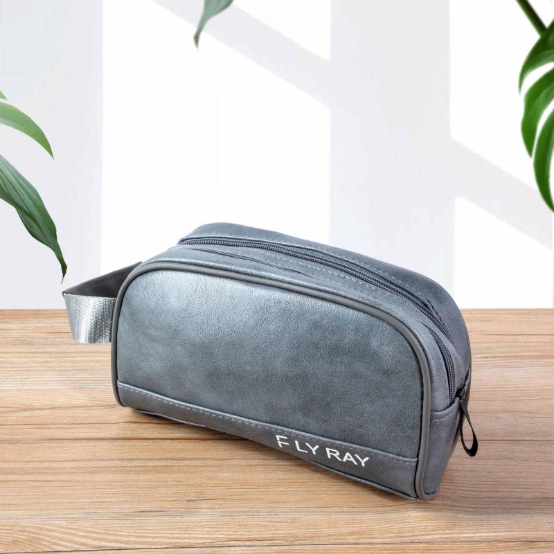 Vintage Men's Clutch Bag Double Zipper Handcrafted Gift