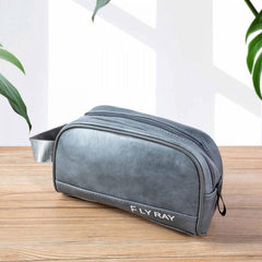 Vintage Men's Clutch Bag Double Zipper Handcrafted Gift