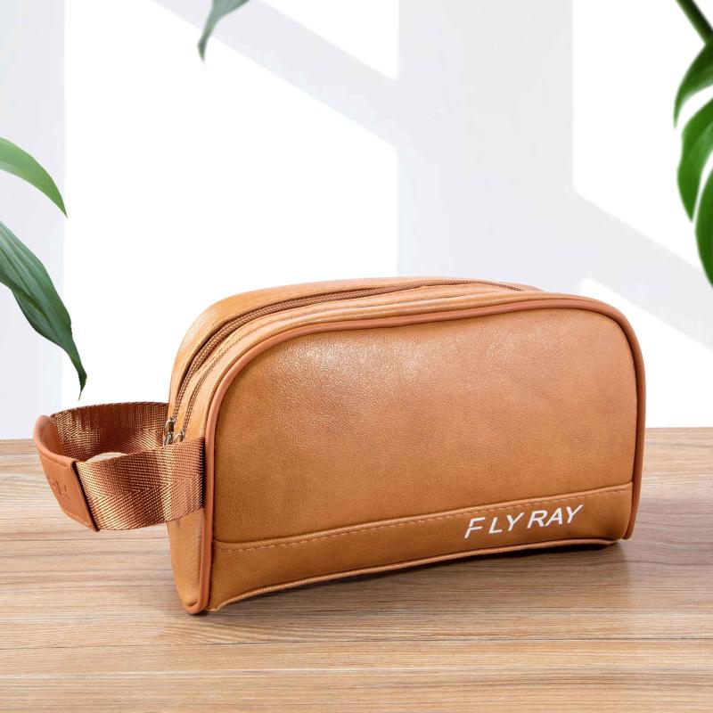 Vintage Men's Clutch Bag Double Zipper Handcrafted Gift