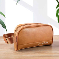 Vintage Men's Clutch Bag Double Zipper Handcrafted Gift