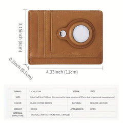 RFID Blocking Card Holder With AirTag Men's Wallet Slim & Stylish