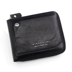 Men's Short Wallet PU Large Capacity Card Wallet