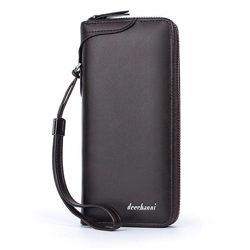Men's Business Casual Card Slot Clutch Bag with Large Space